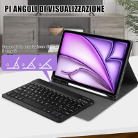 Pouzdro s klávesnicí Zabatoco pro iPad Air 11 palců M2 2024 italština